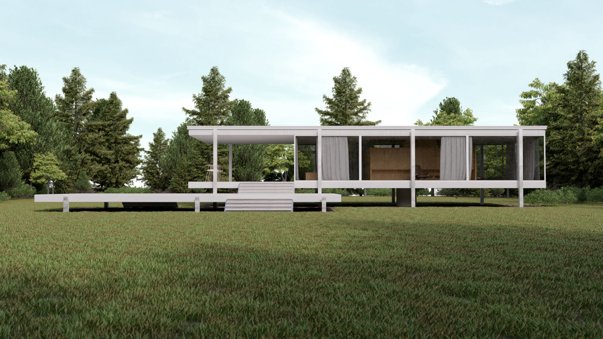 Farnsworth House 3D model_1