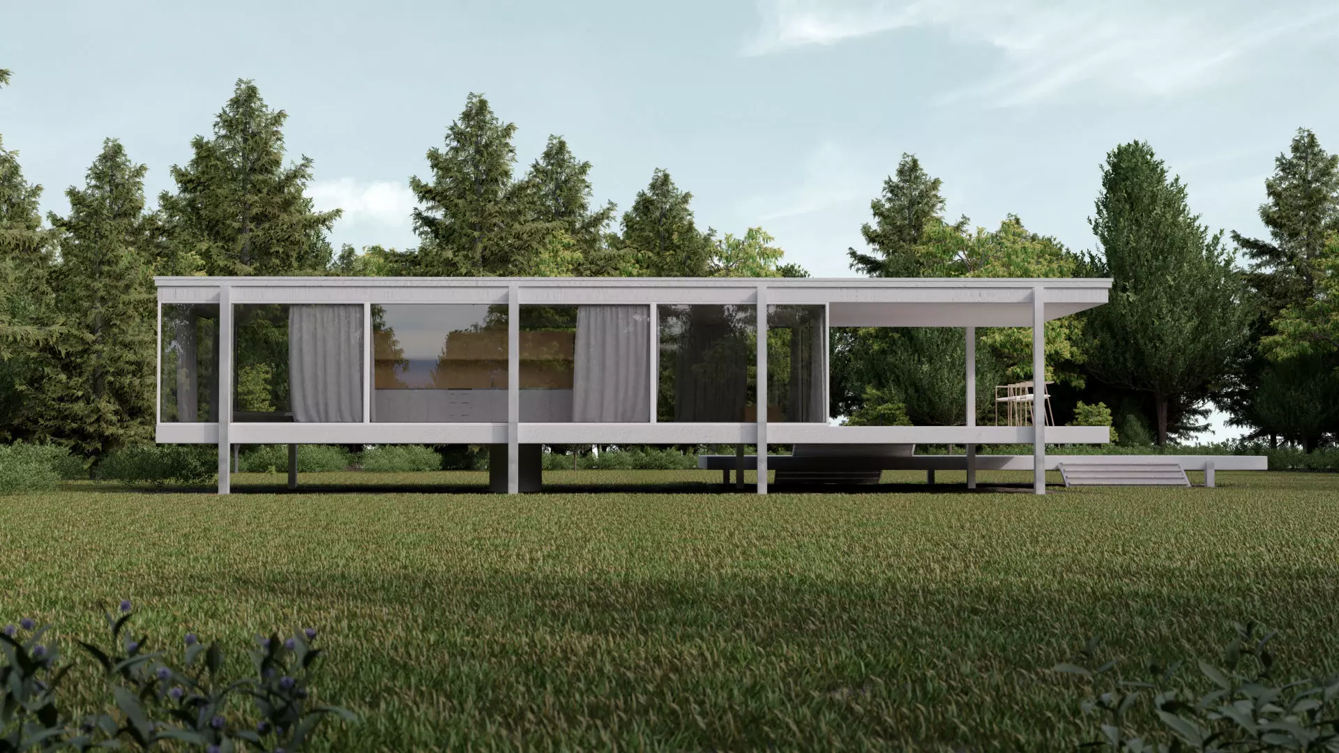 Farnsworth House 3D model_0