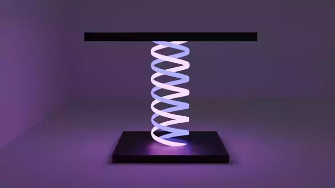 Neon Table  version 2 Low-poly 3D model