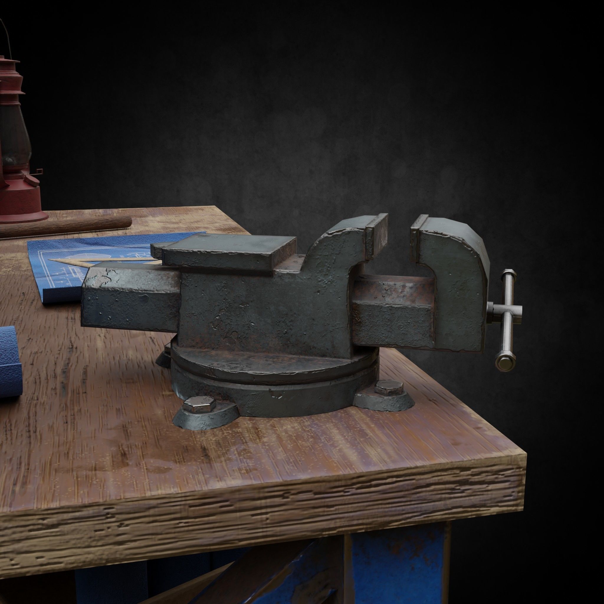 3D model Gameready Workbench VR / AR / low-poly | CGTrader