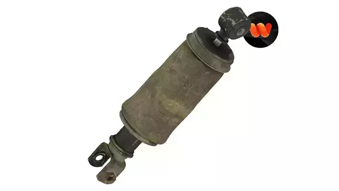 Old Shock Absorber Raw Scanned 3D model