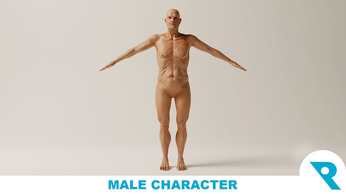 Realistic Male Character - Marvin 3D model