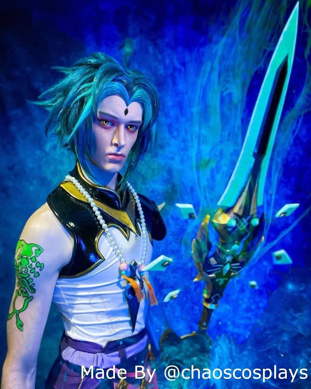 Primordial Jade Spear - Genshin Impact Cosplay - Xiao Cosplay 3D print model_3