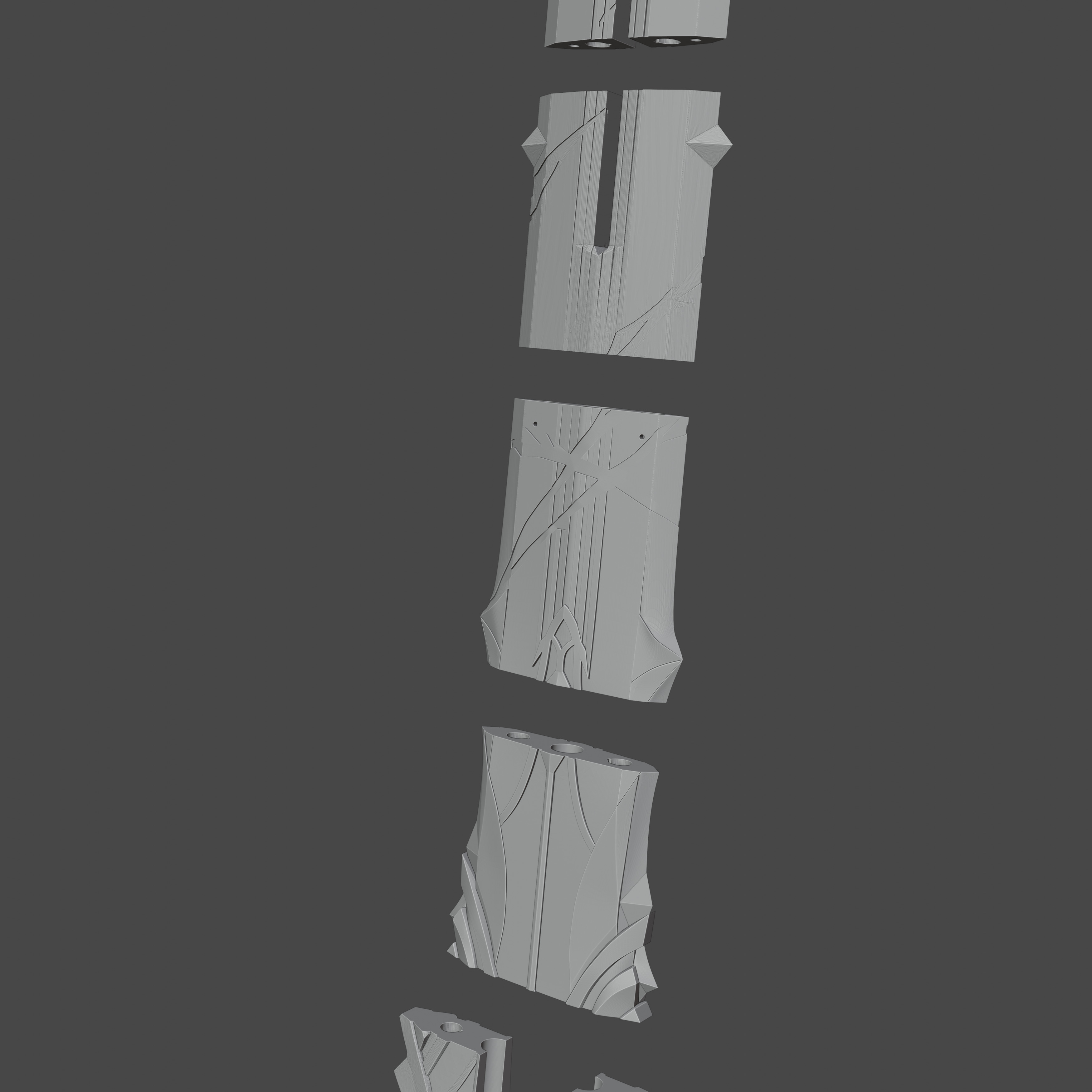 Wolfs Gravestone Sword - Diluc Cosplay - Genshin Impact Cosplay 3D print model_5