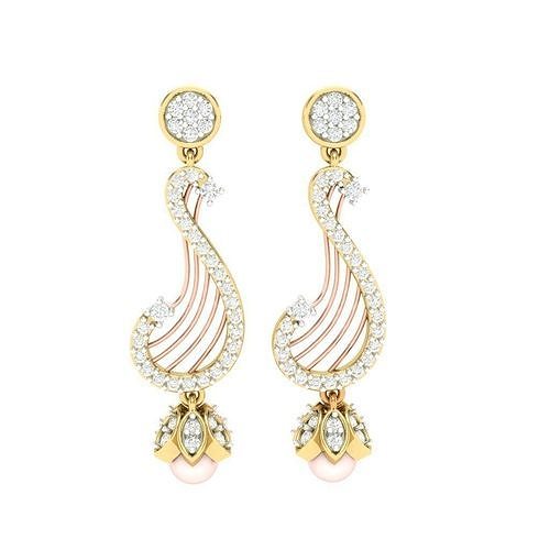 Women Light weight Earring 3dm stl render 3d print model  3D print model