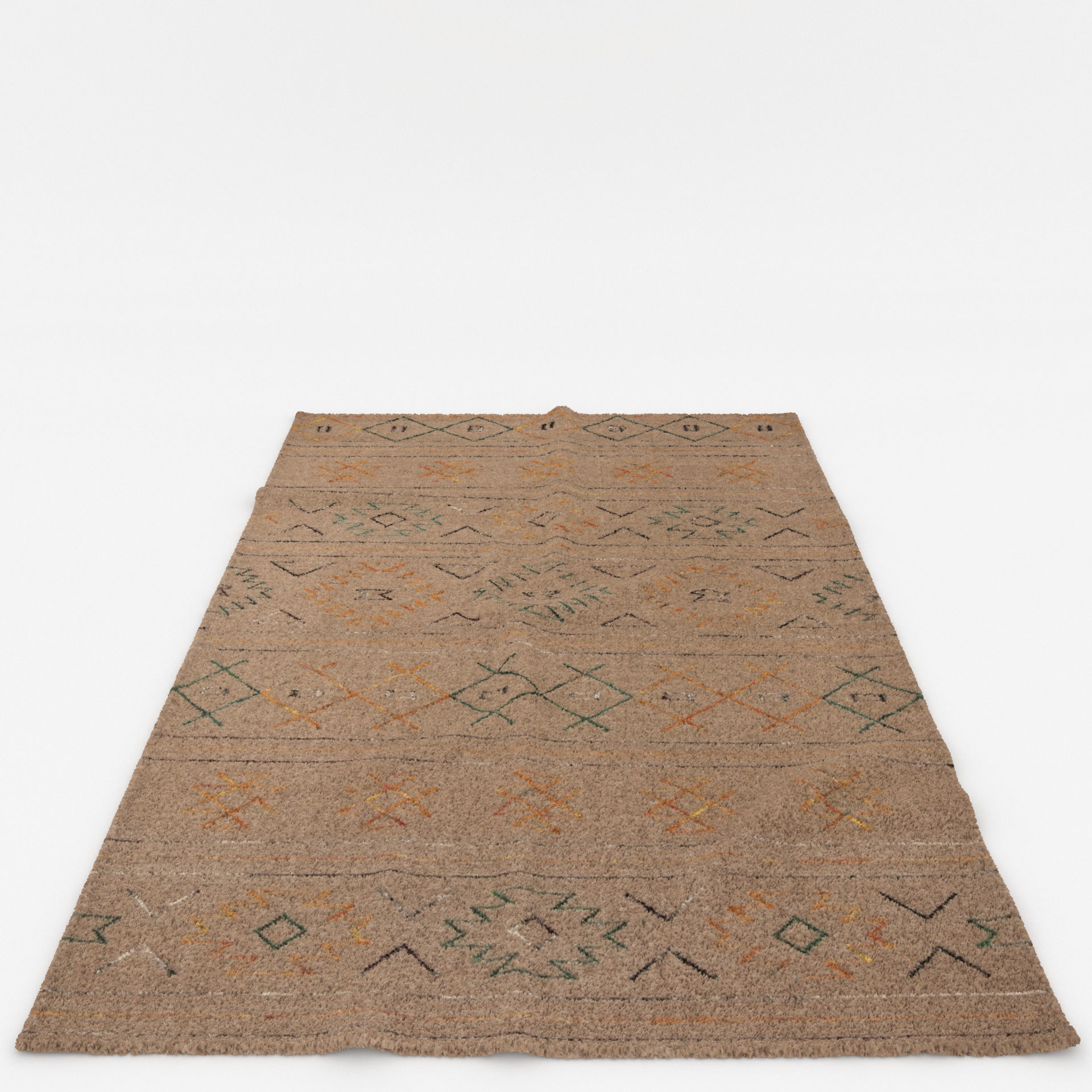 Rugs No 395 Low-poly 3D model_5