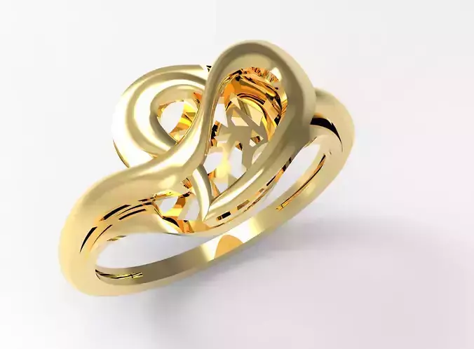 Entwined Heart Ring