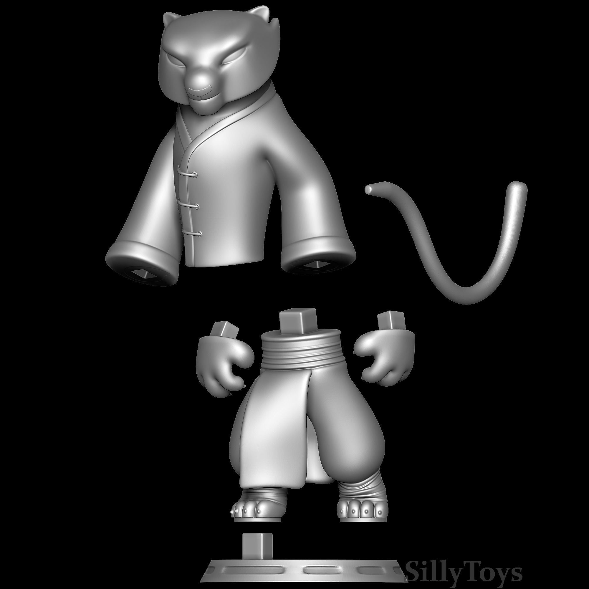 Tigress - Kung Fu Panda 3 3D print model_5