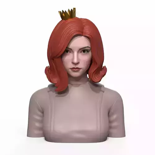 Girl Q bust of female character