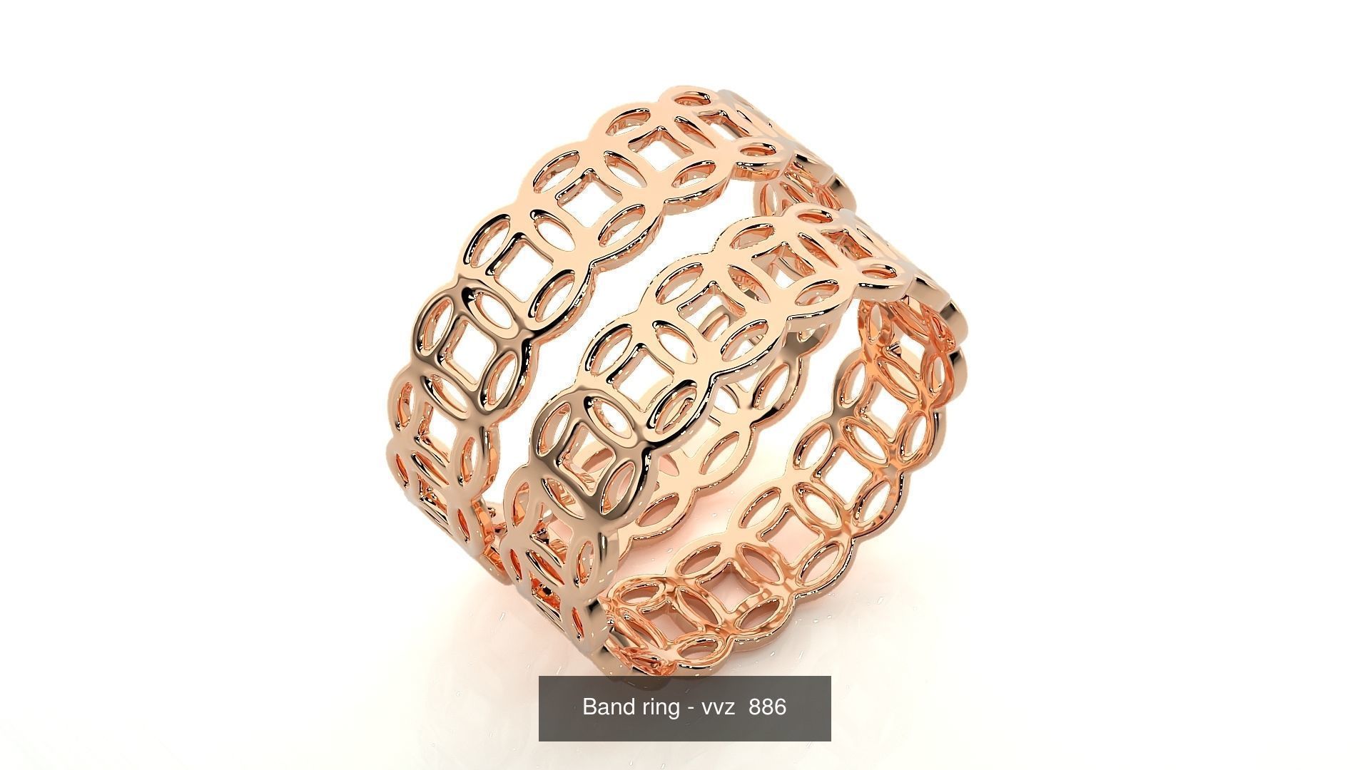 150 Solitaire Couple Bands Ring  3D Model Collection_158