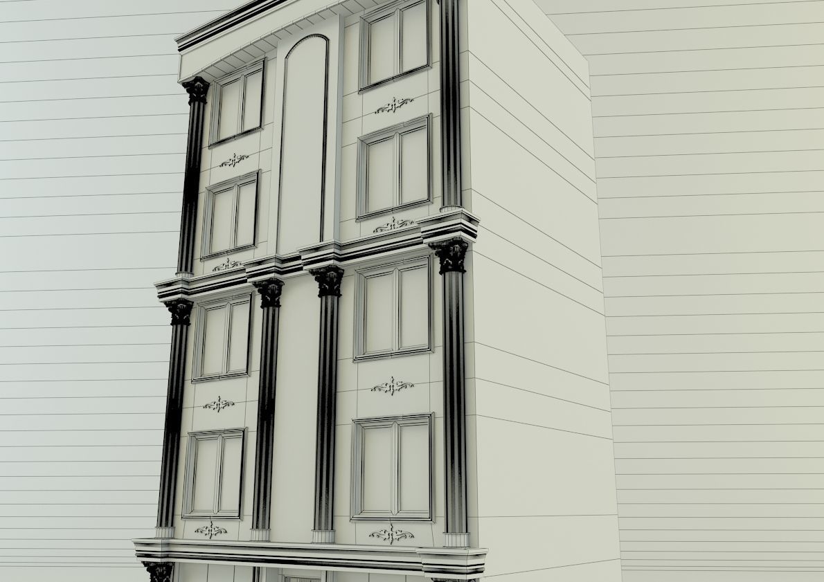 building 582 classic 3D model_9