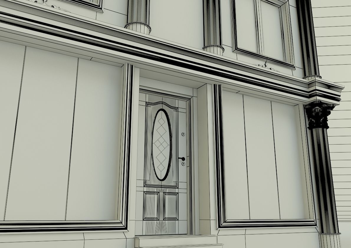 building 582 classic 3D model_4