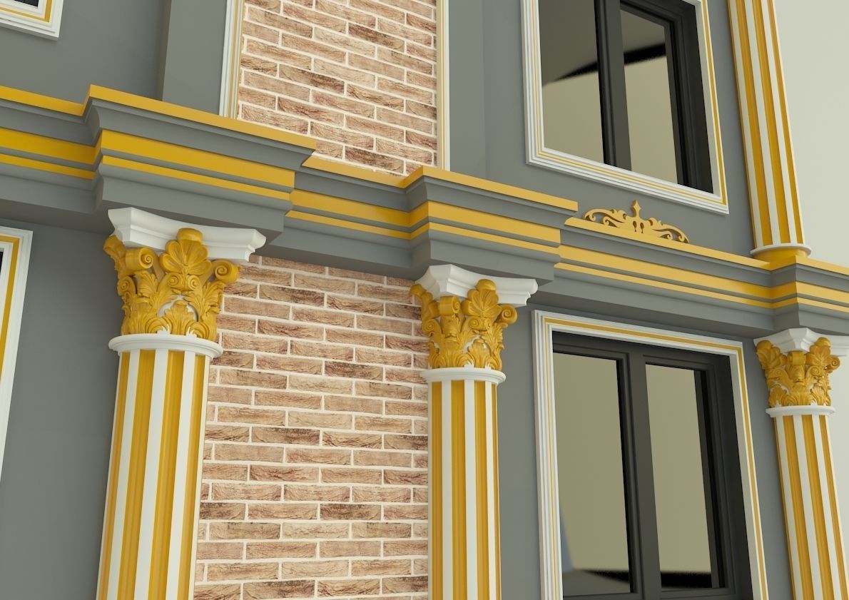 building 582 classic 3D model_2