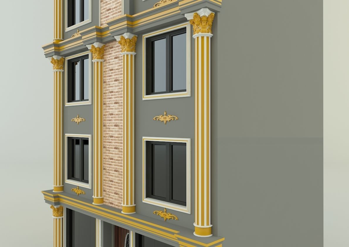 building 582 classic 3D model_13