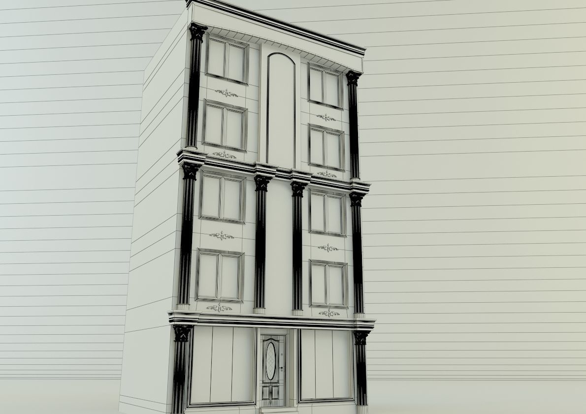 building 582 classic 3D model_7