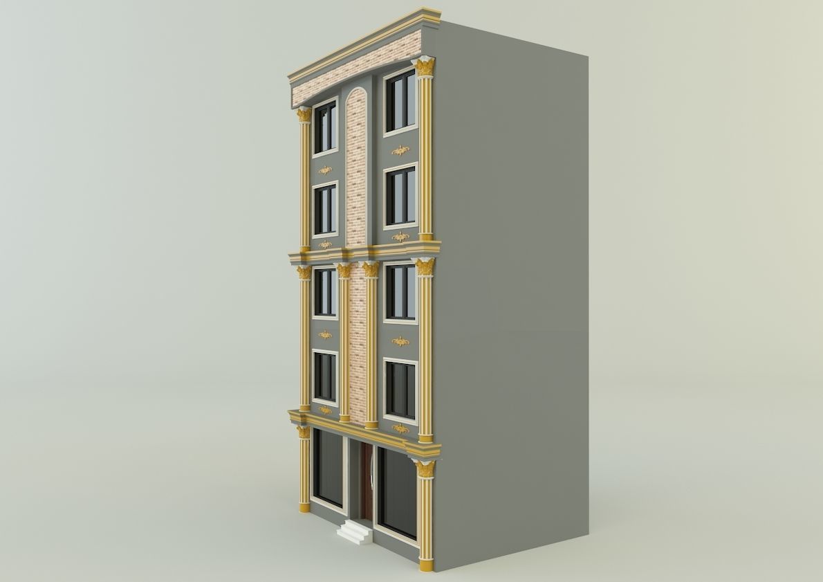 building 582 classic 3D model_11