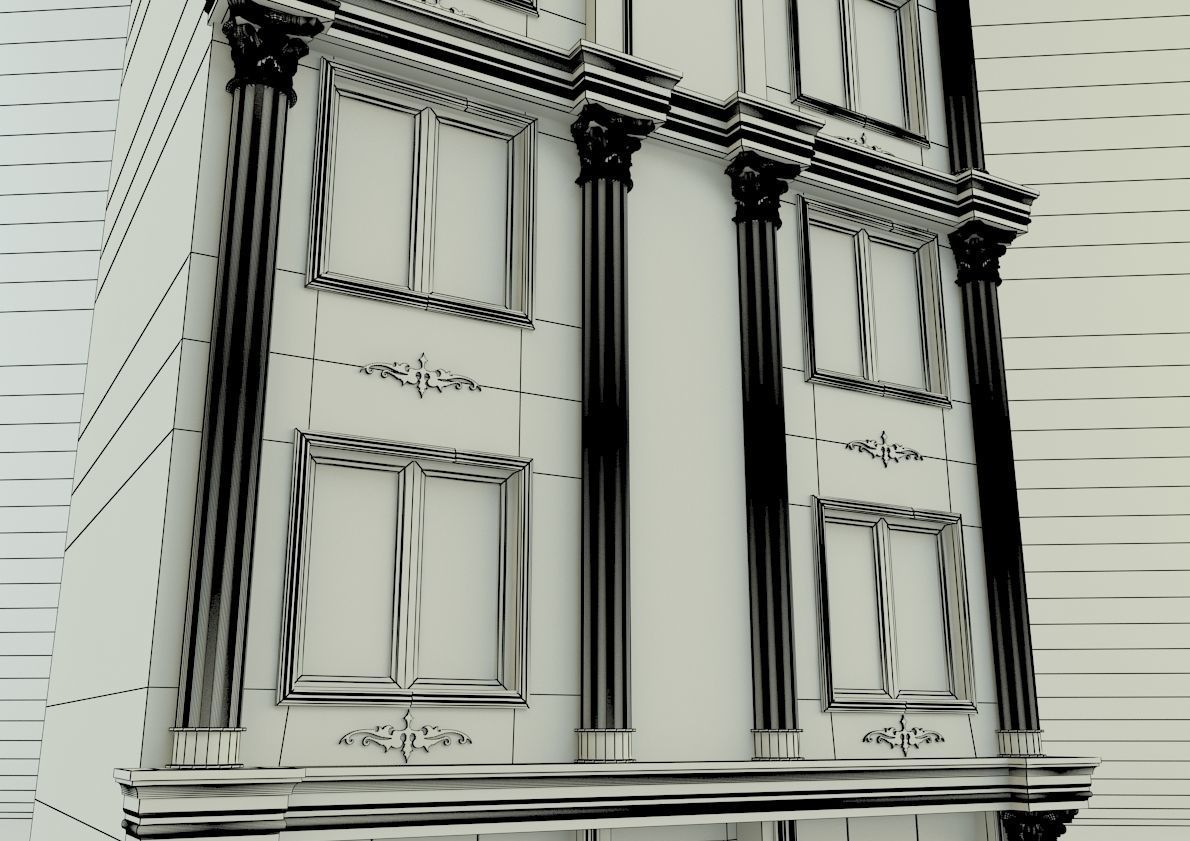 building 582 classic 3D model_5