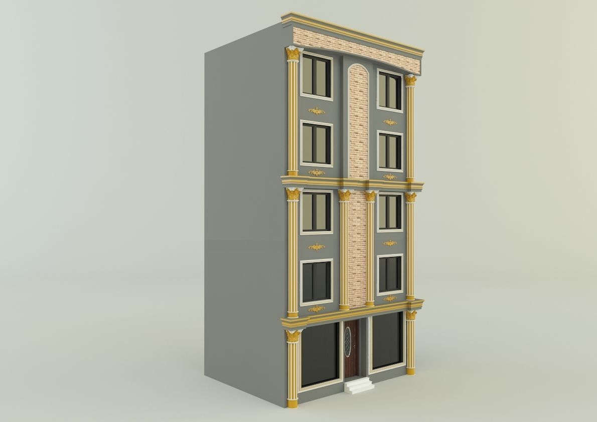 building 582 classic 3D model_10