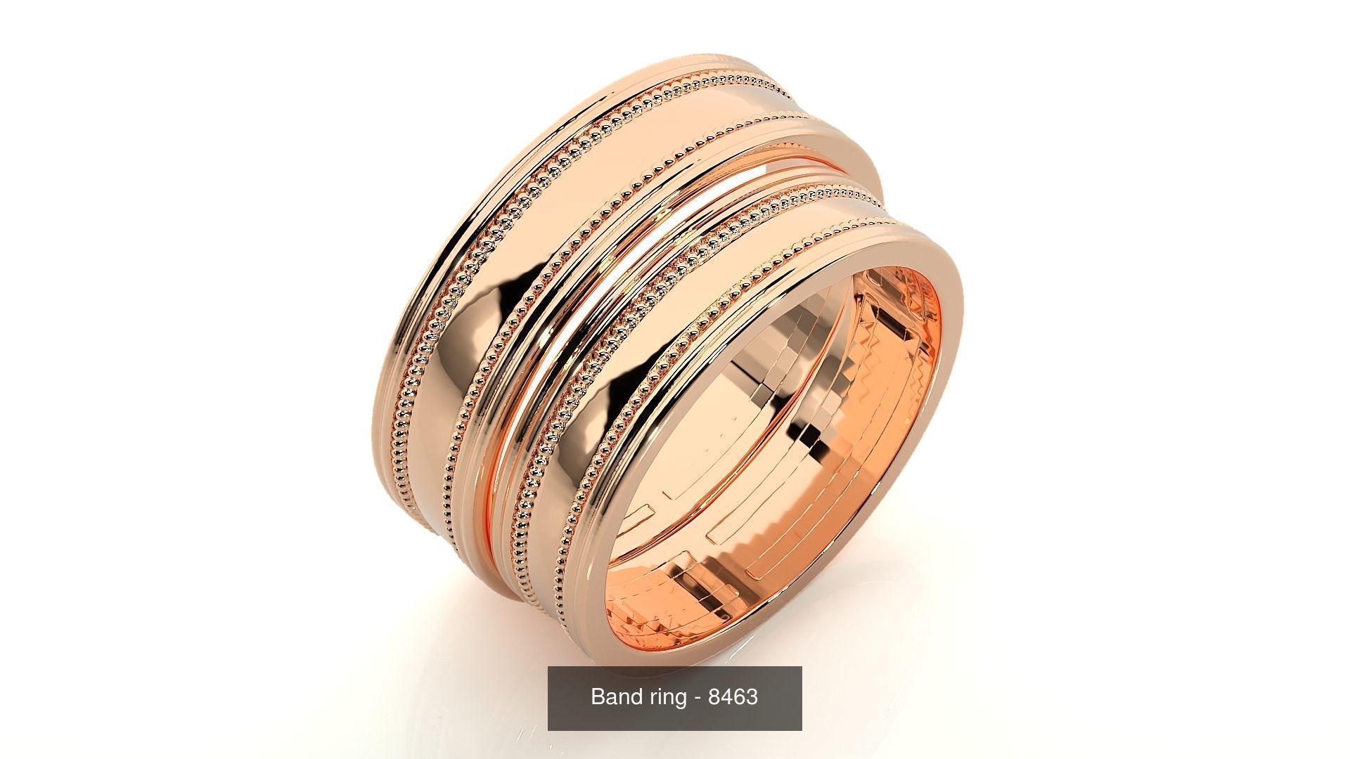 150 Solitaire Couple Bands Ring 3D Model Collection _94