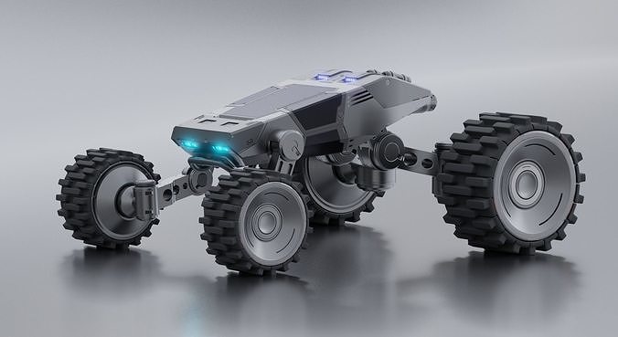 Sci-fi robot 3D model