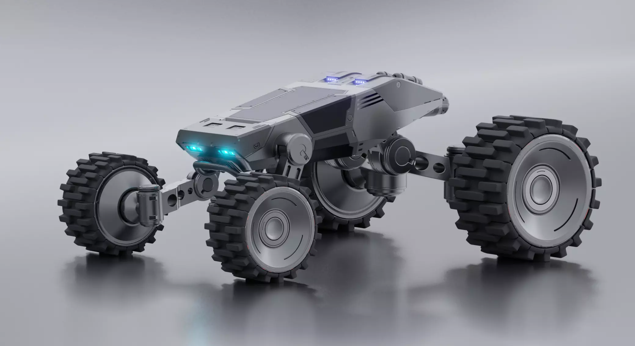 Sci-fi robot 3D model_0