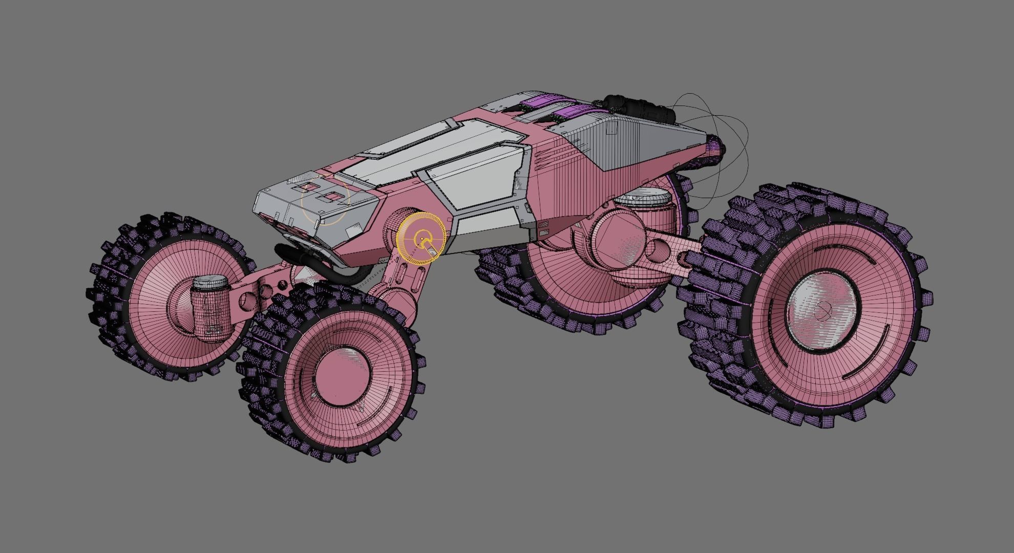 Sci-fi robot 3D model_8