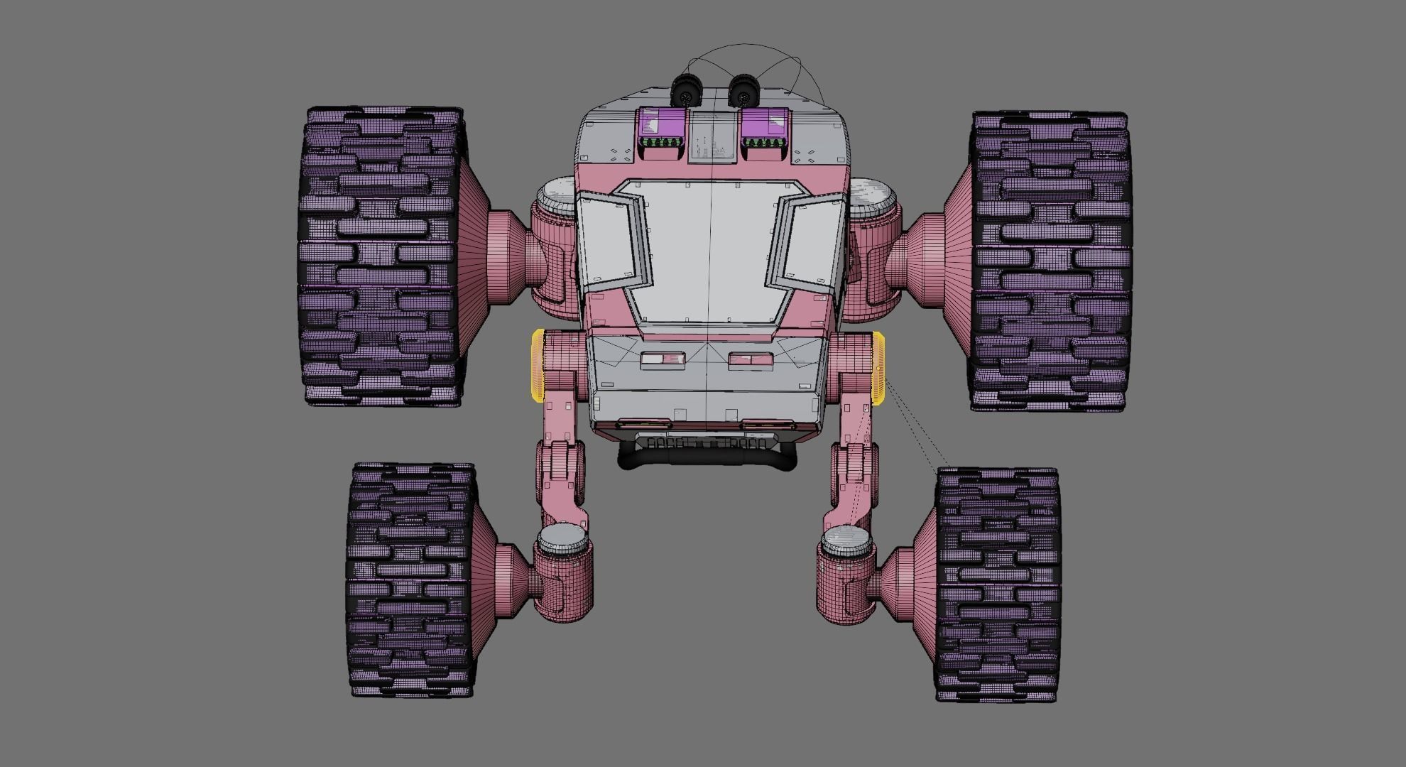 Sci-fi robot 3D model_7