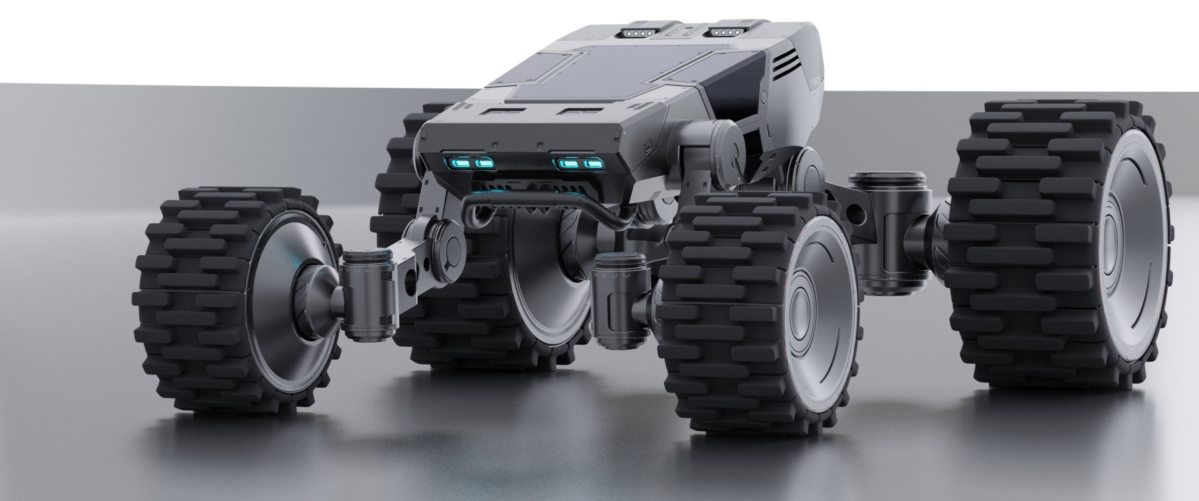 Sci-fi robot 3D model_1