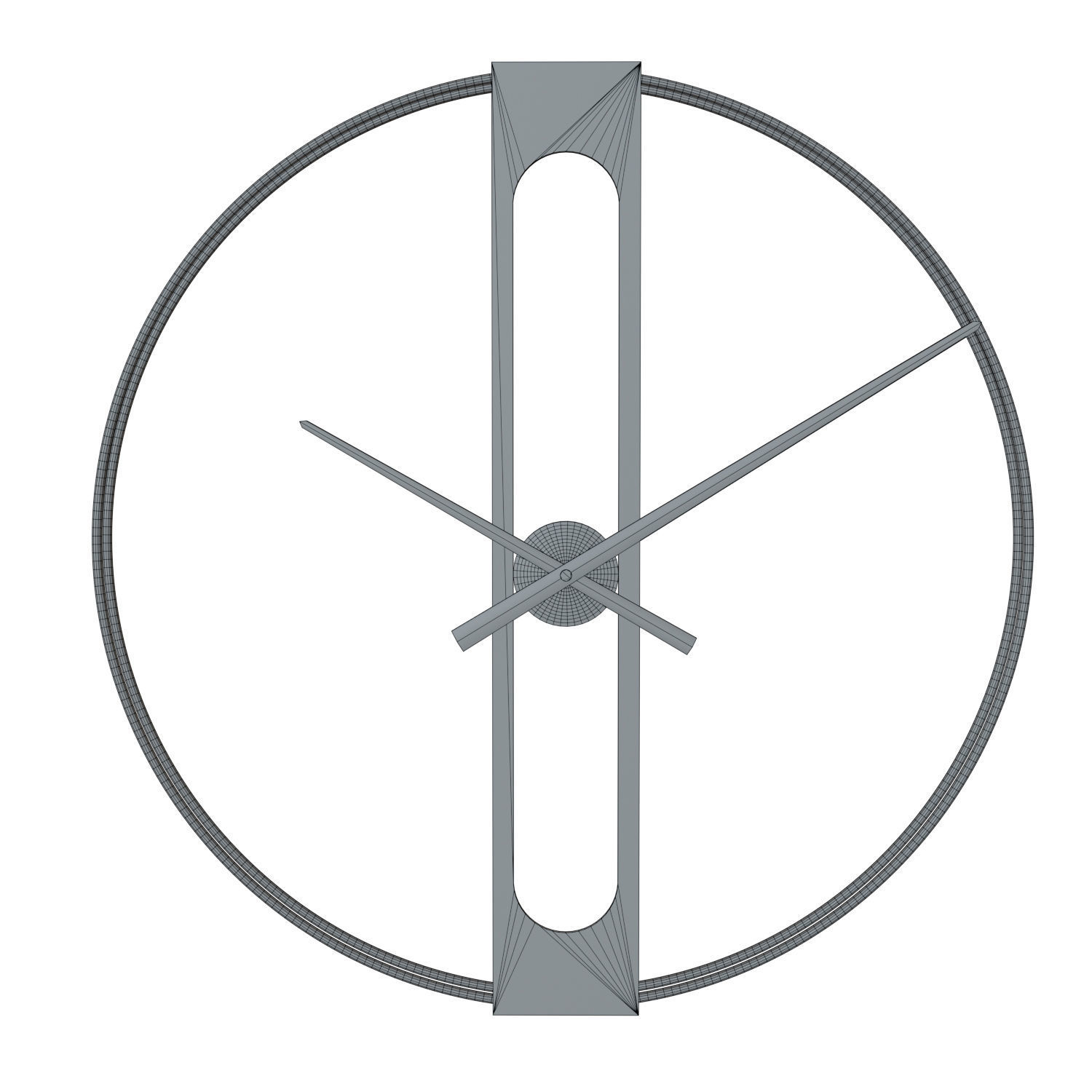 Wall clock Golden Elegance 3D model_10