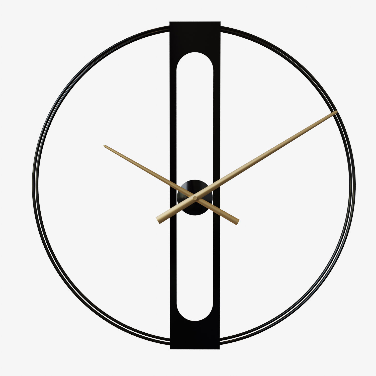 Wall clock Golden Elegance 3D model_6