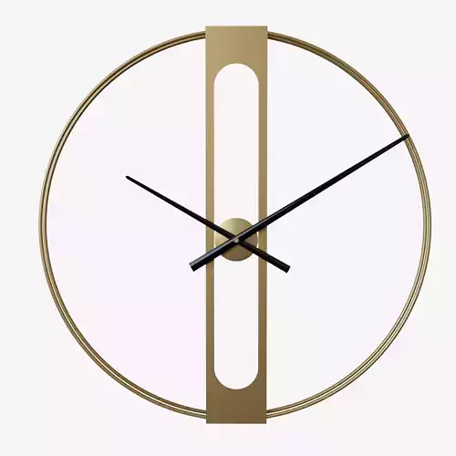 Wall clock Golden Elegance