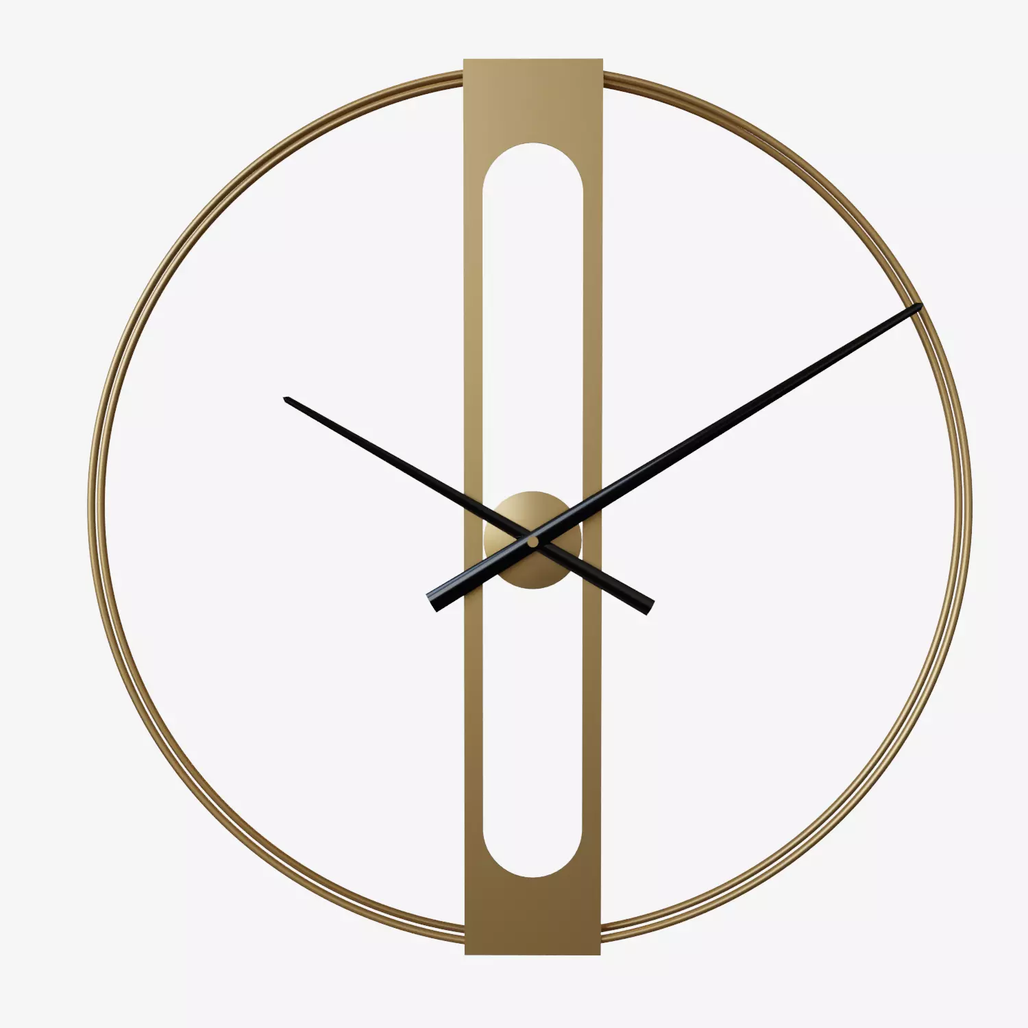 Wall clock Golden Elegance 3D model_0