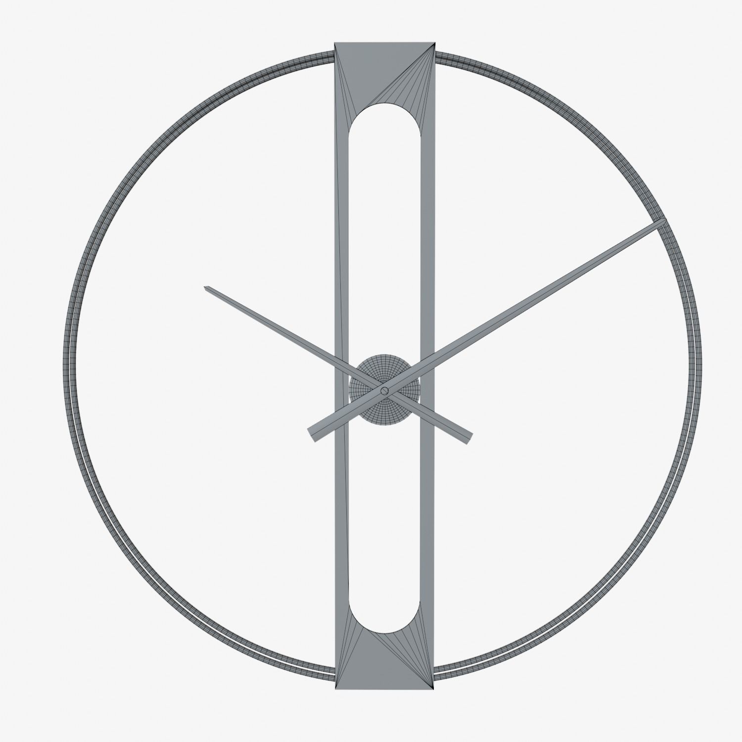 Wall clock Golden Elegance 3D model_13