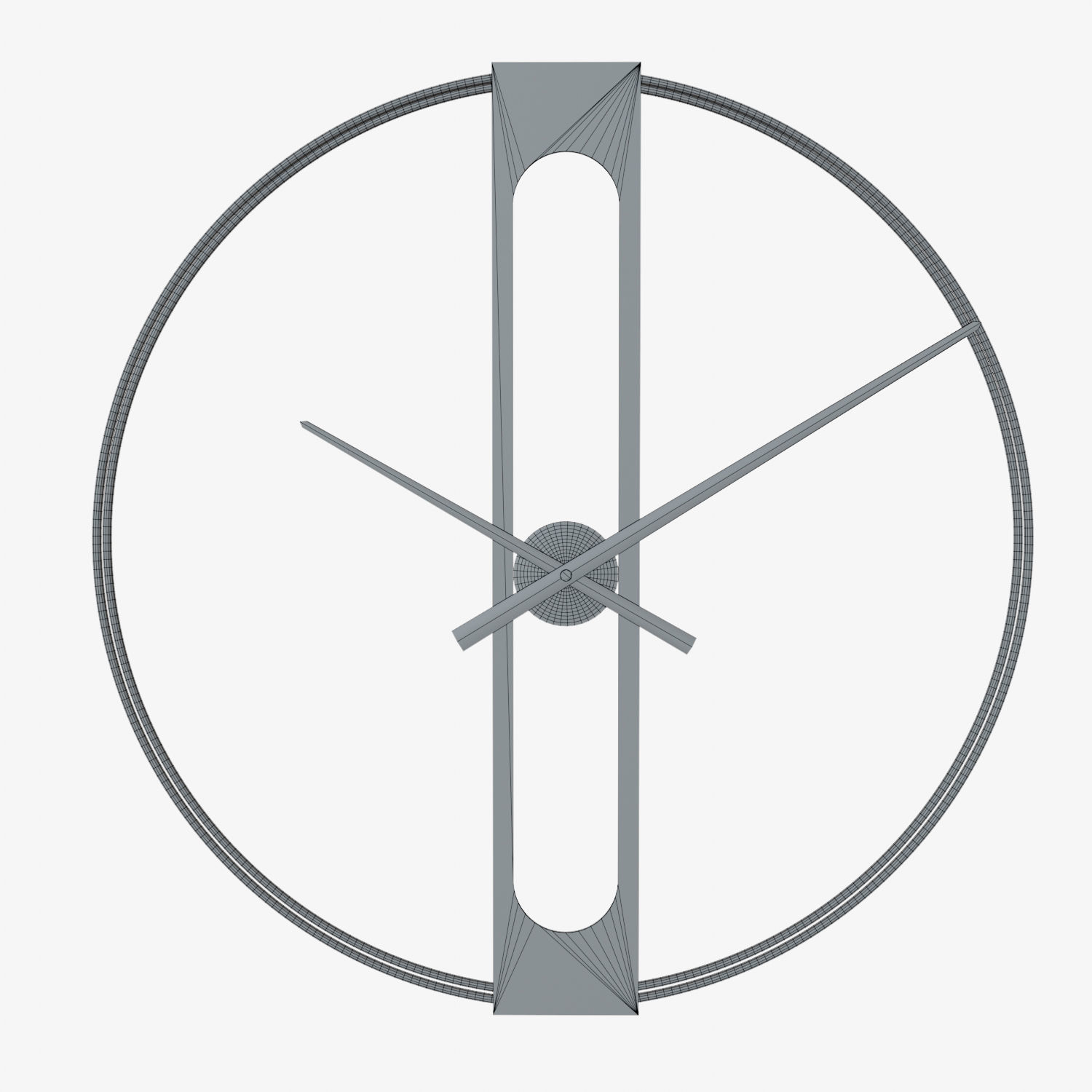 Wall clock Golden Elegance 3D model_12