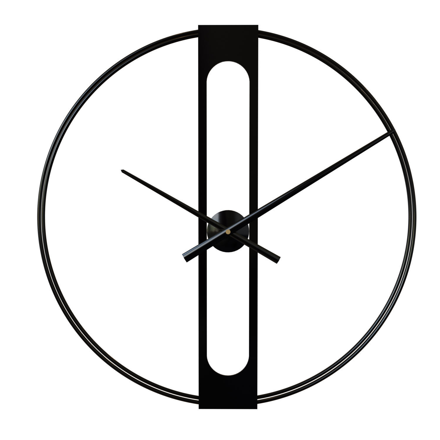 Wall clock Golden Elegance 3D model_4