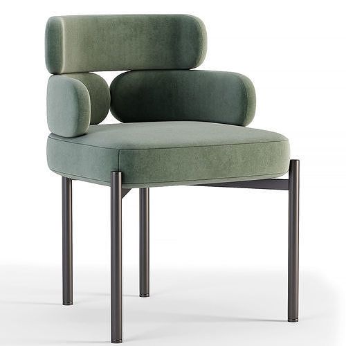Dining chair Low-poly 3D model