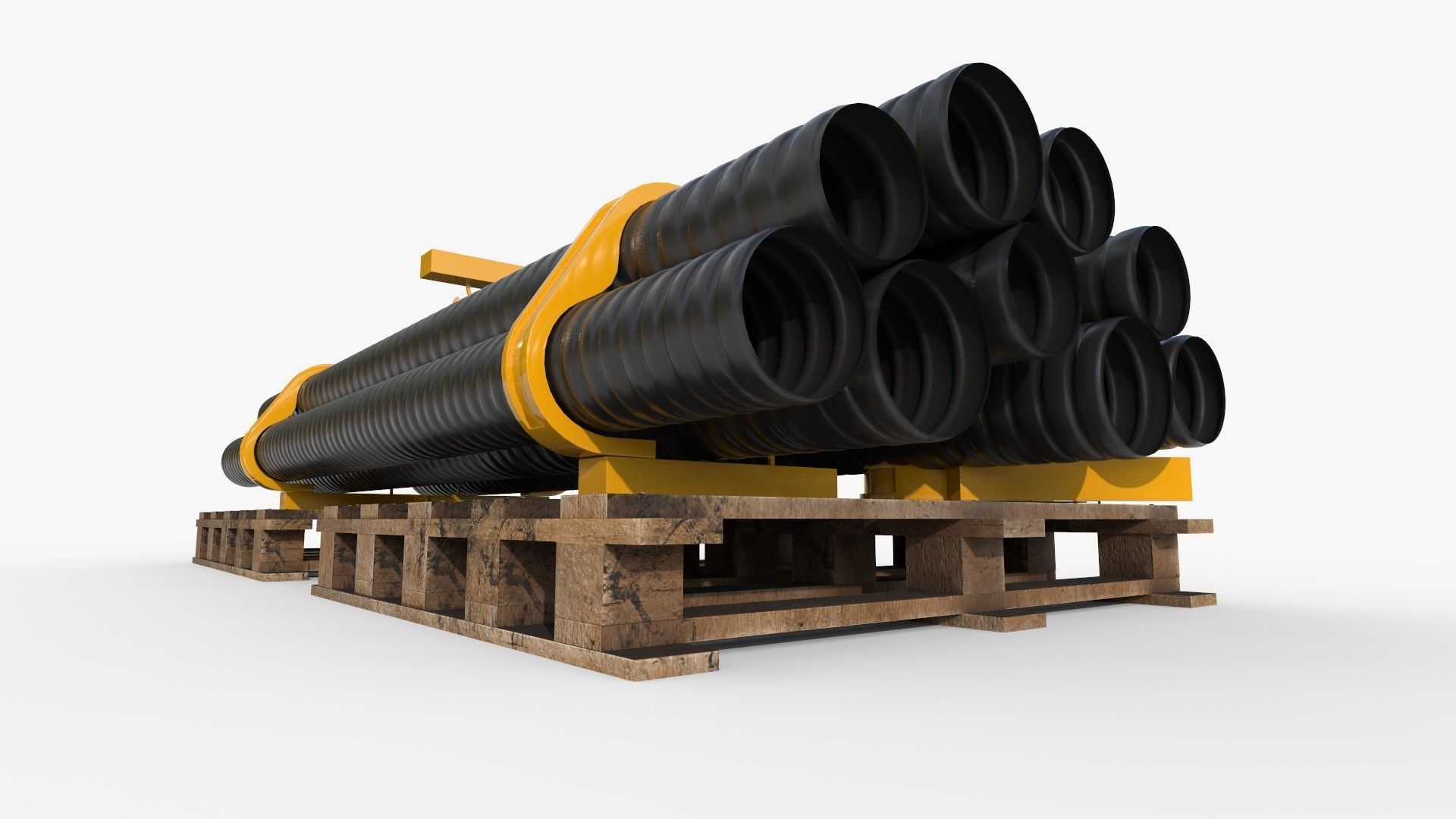 Warehouse Pipes 3D model_1