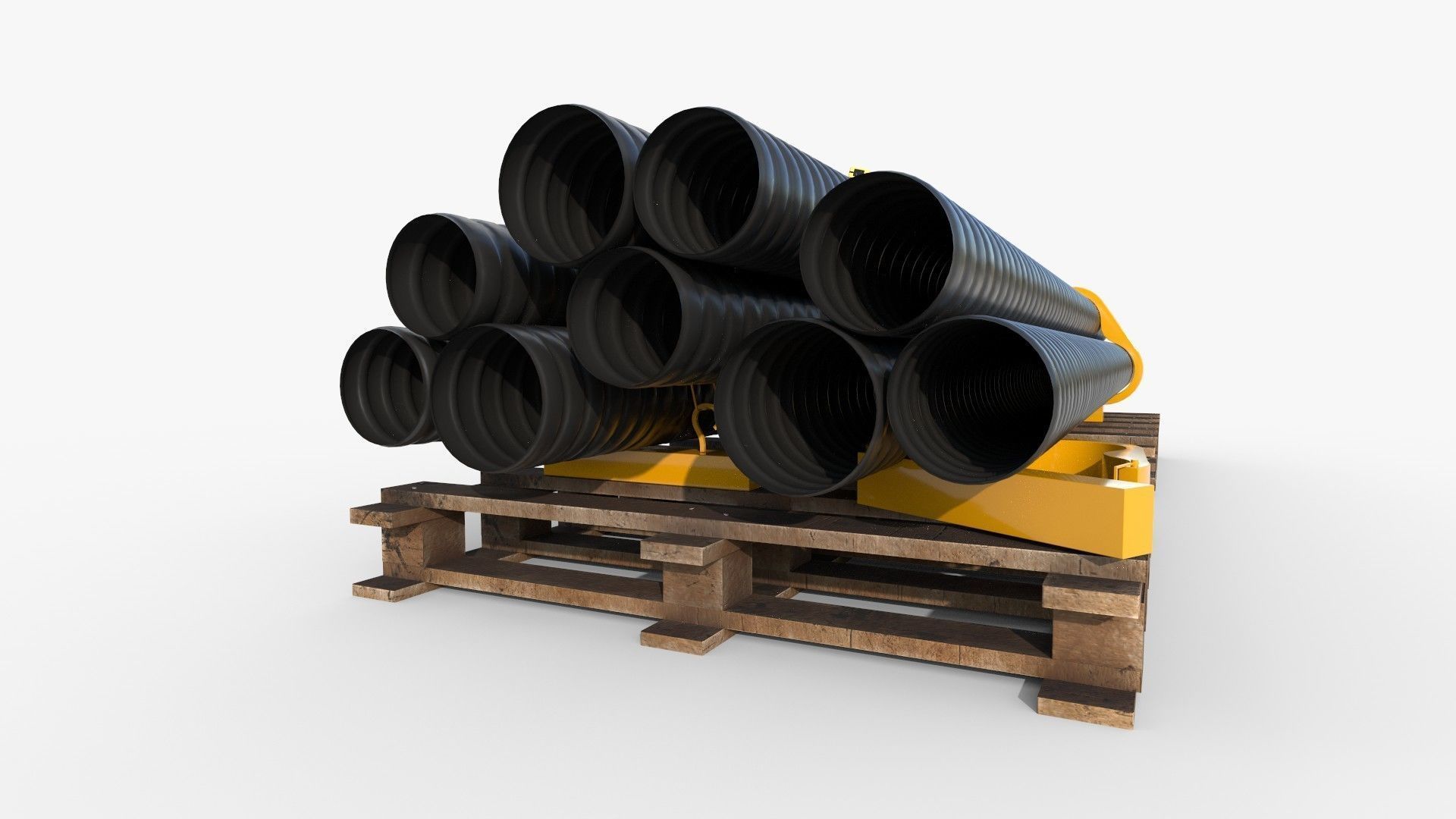 Warehouse Pipes 3D model_6