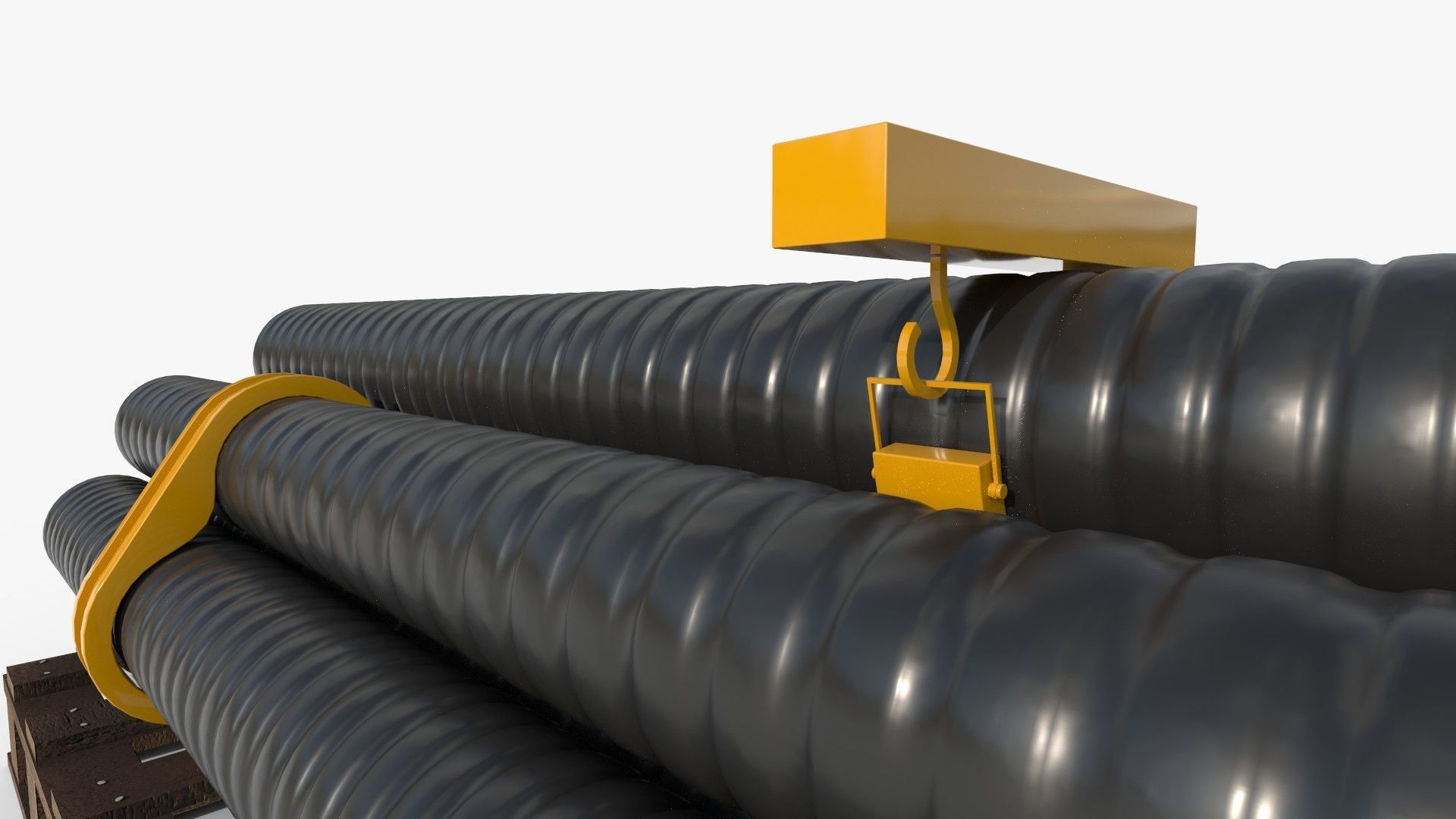 Warehouse Pipes 3D model_5