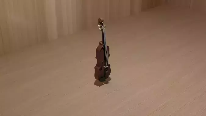 Violin instrument 3D model