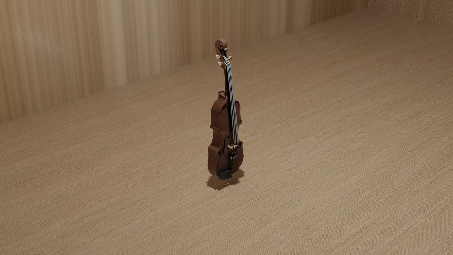 Violin instrument 3D model