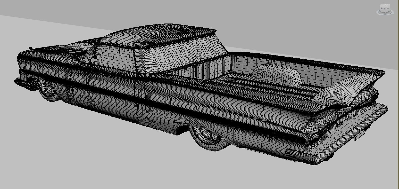 1959 chevy el camino lowrider stl obj fbx 3D print model_4