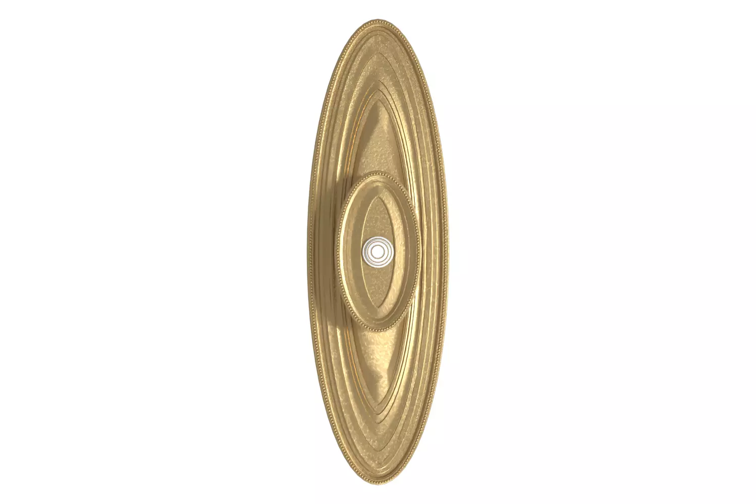 Old Gold Design Classic Handle Door 3D model
