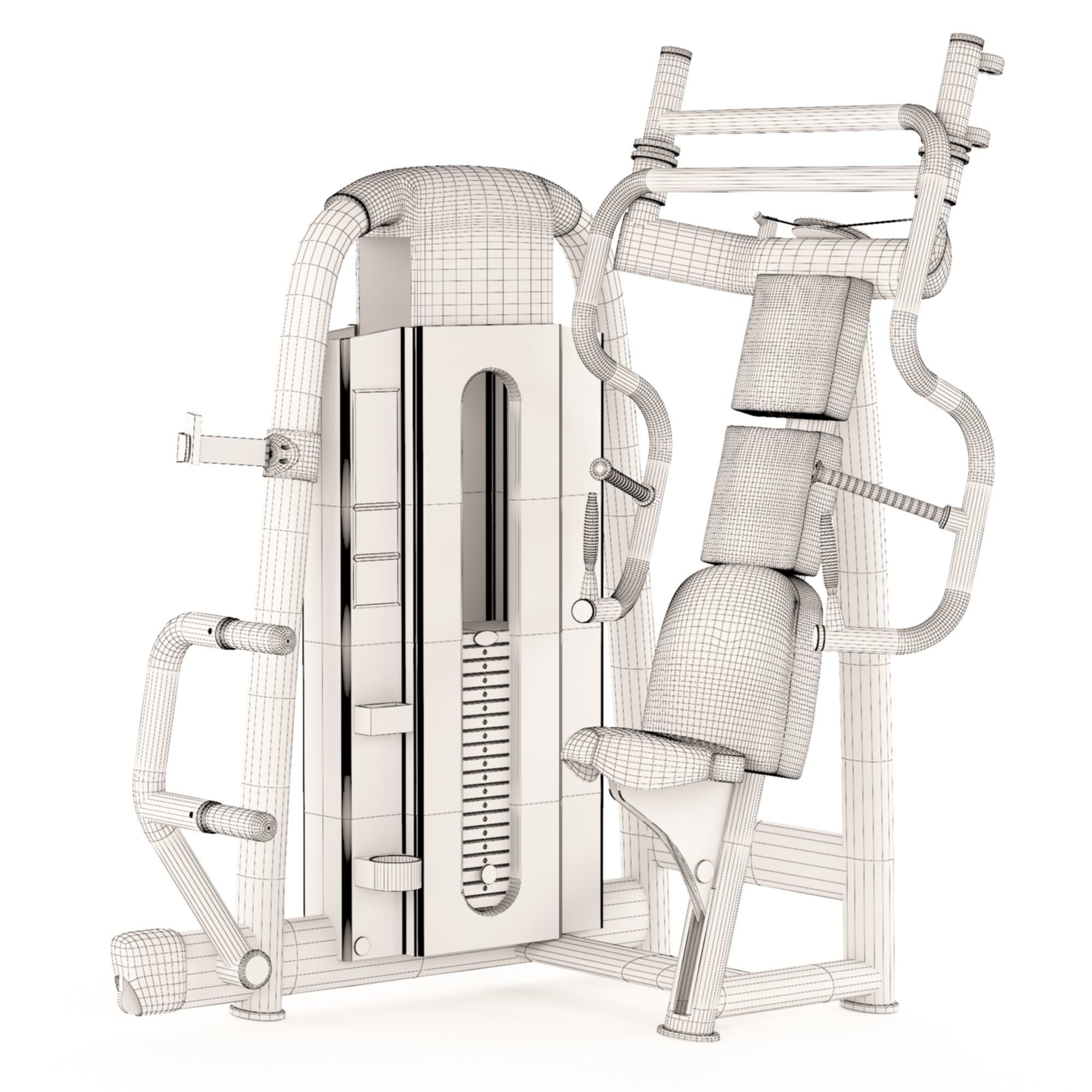 Technogym and unbranded exercise equipment 3D Model Collection_6