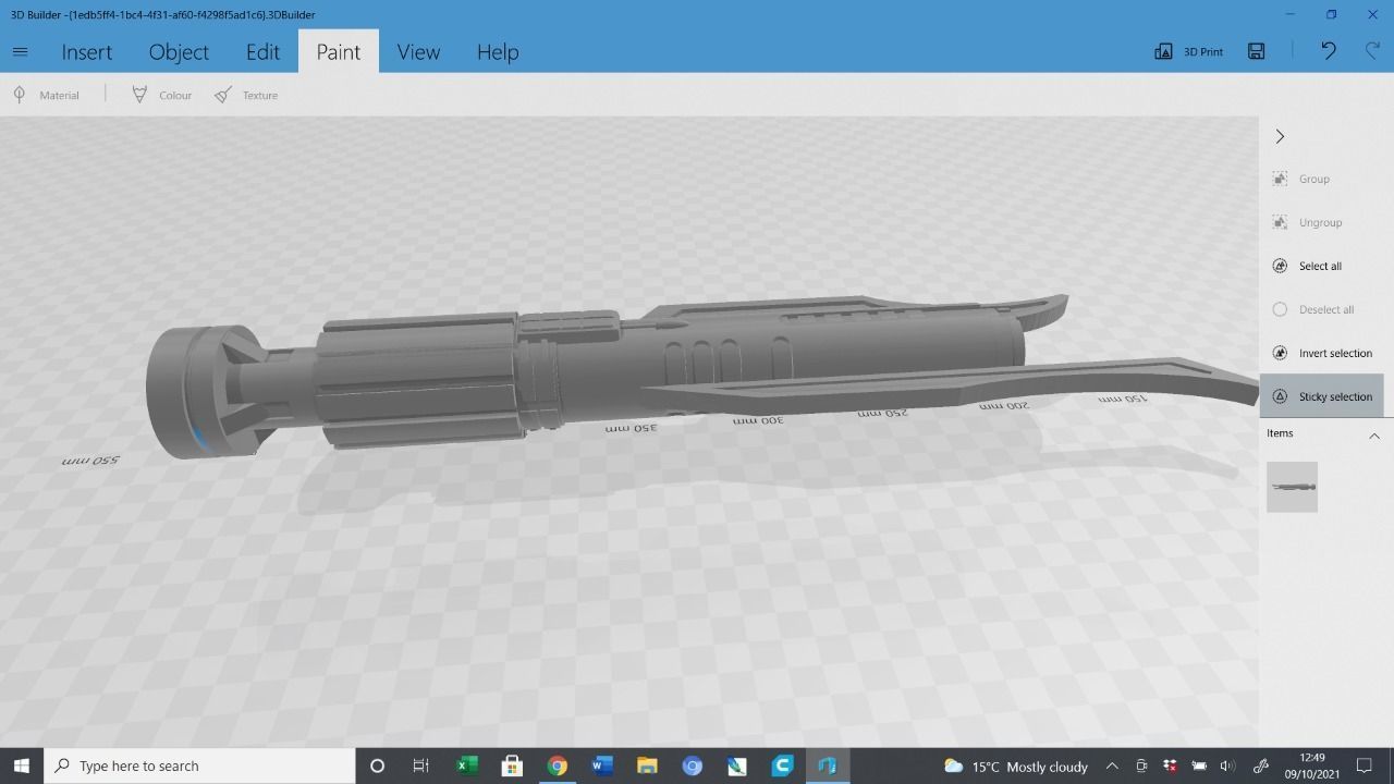 KOTOR sith saber concept 3D print model_2