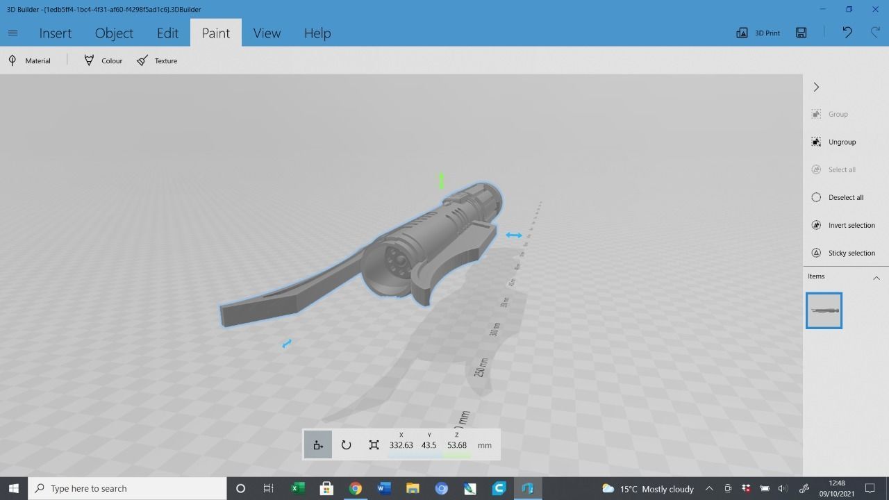 KOTOR sith saber concept 3D print model_3