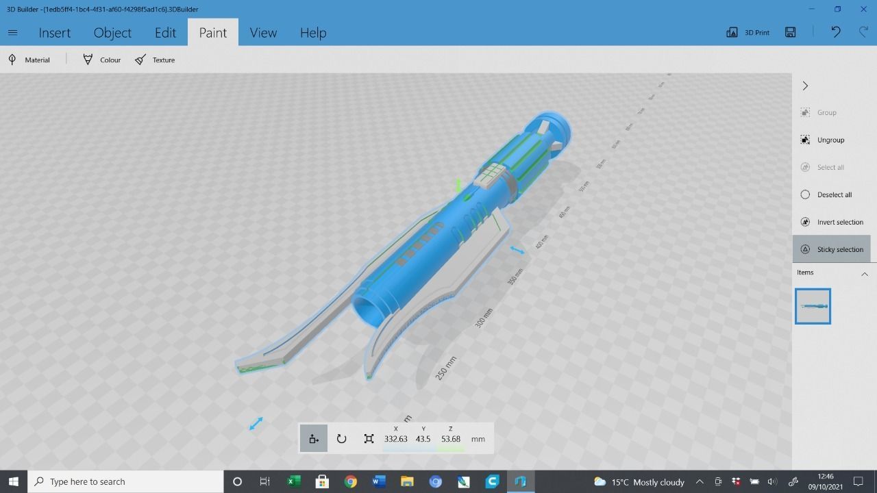 KOTOR sith saber concept 3D print model_4