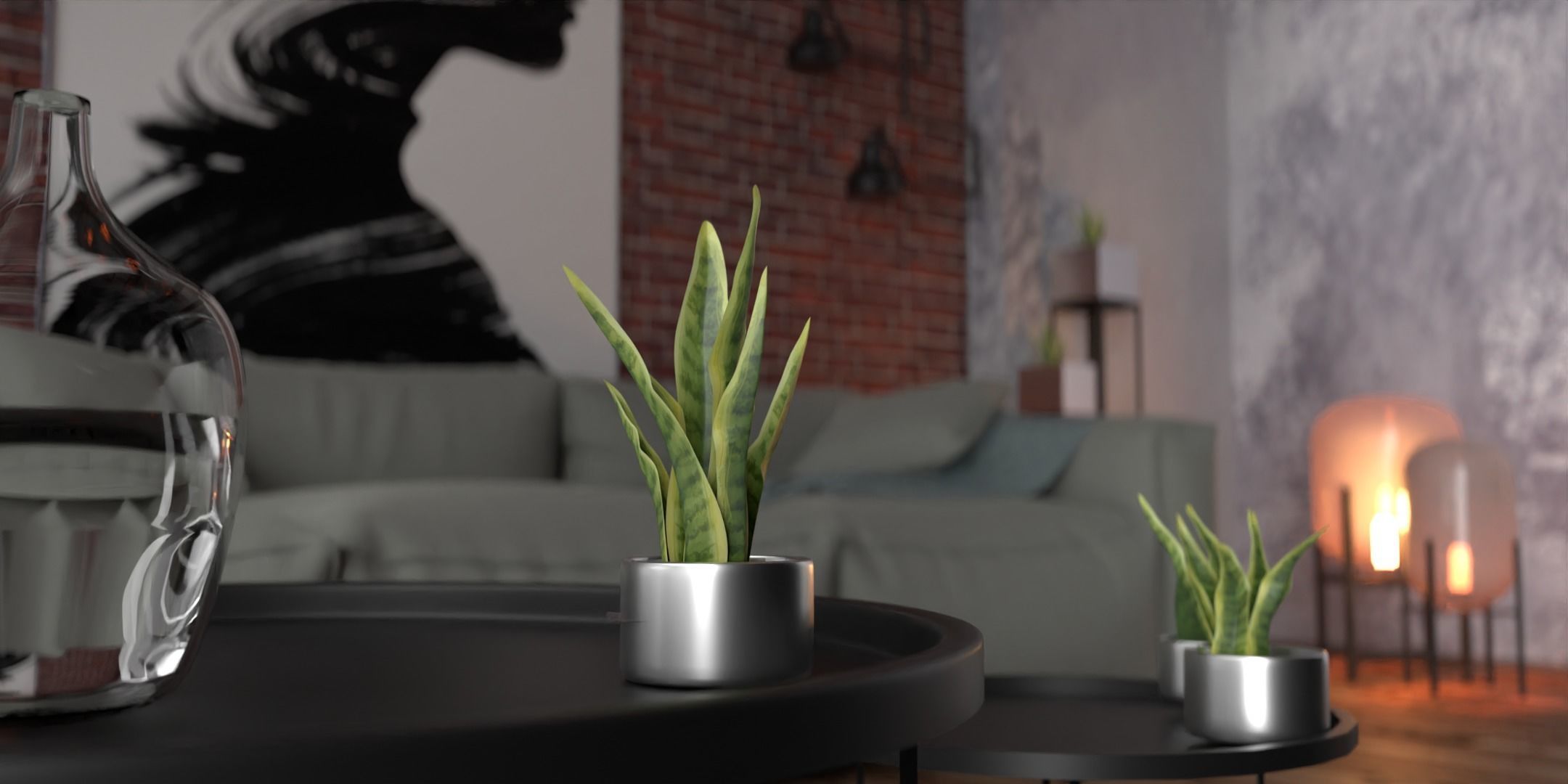 INTERIOR DESIGN ROOM MADE IN BLENDER 3D model_2