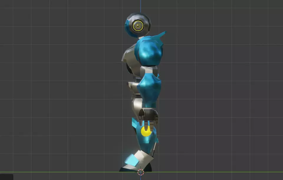 Robot 1 Low-poly 3D model_0