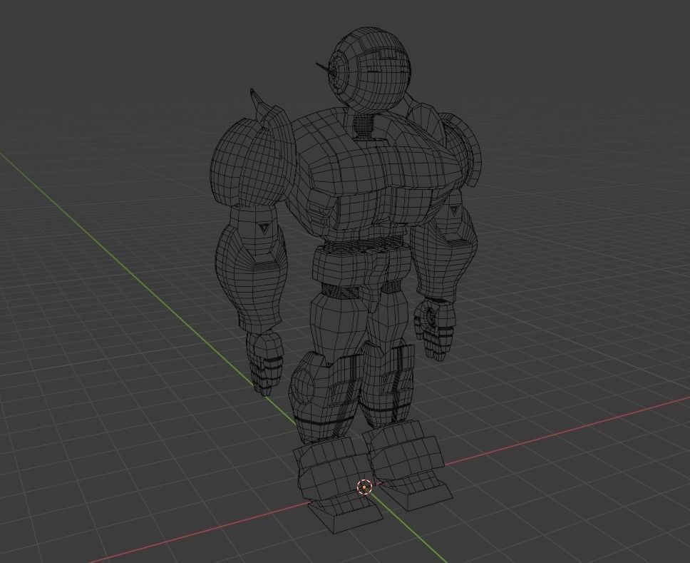 Robot 1 Low-poly 3D model_6